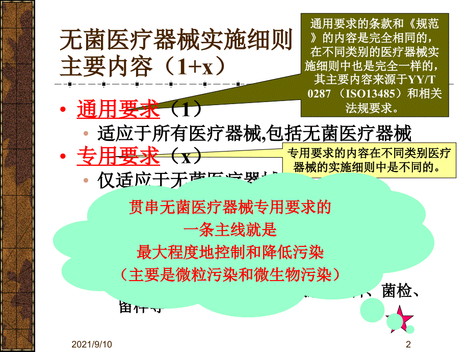 无菌医疗器械实施细则检查员培训(XXXX讲稿)_第2页