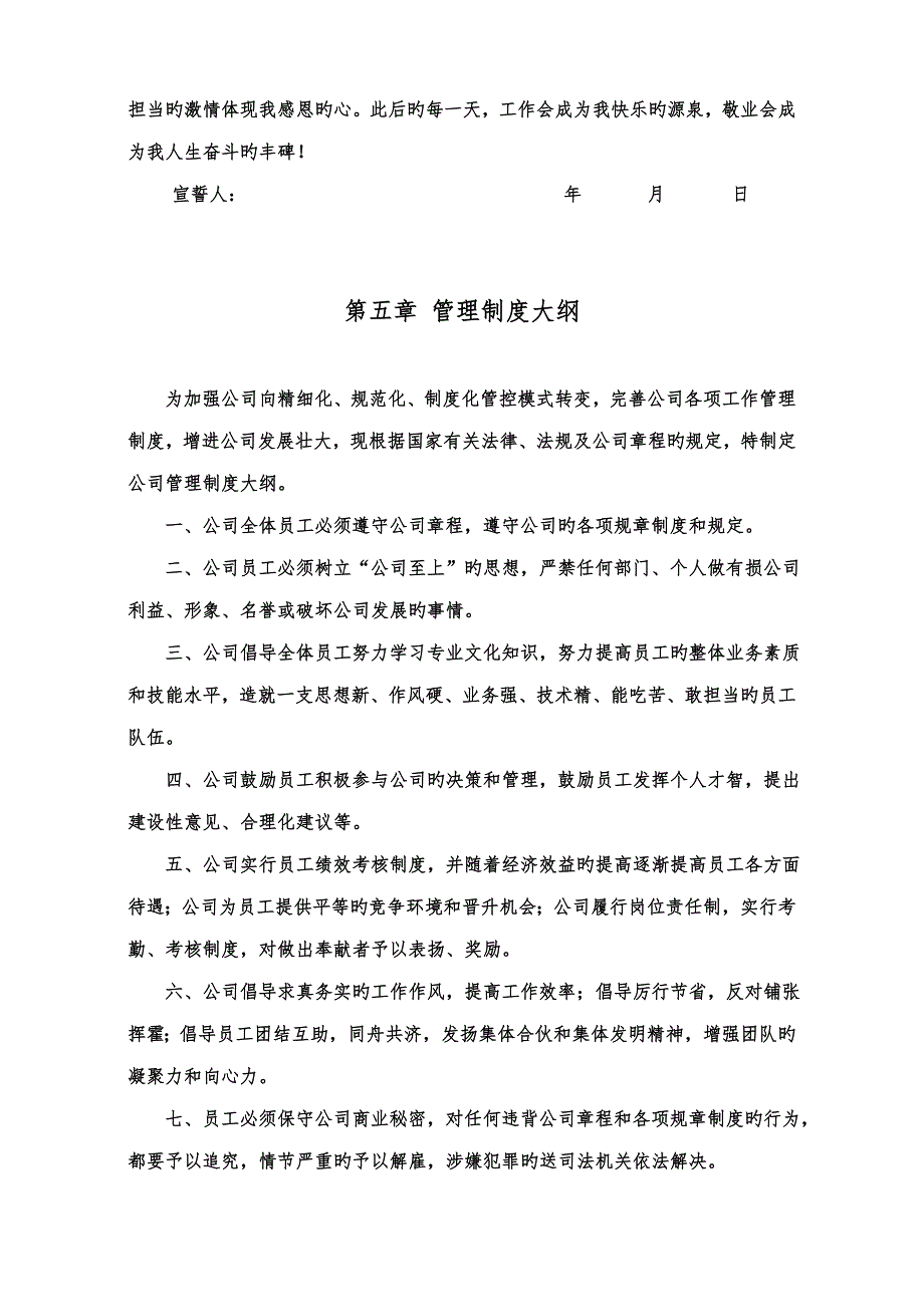 公司管理标准手册_第4页