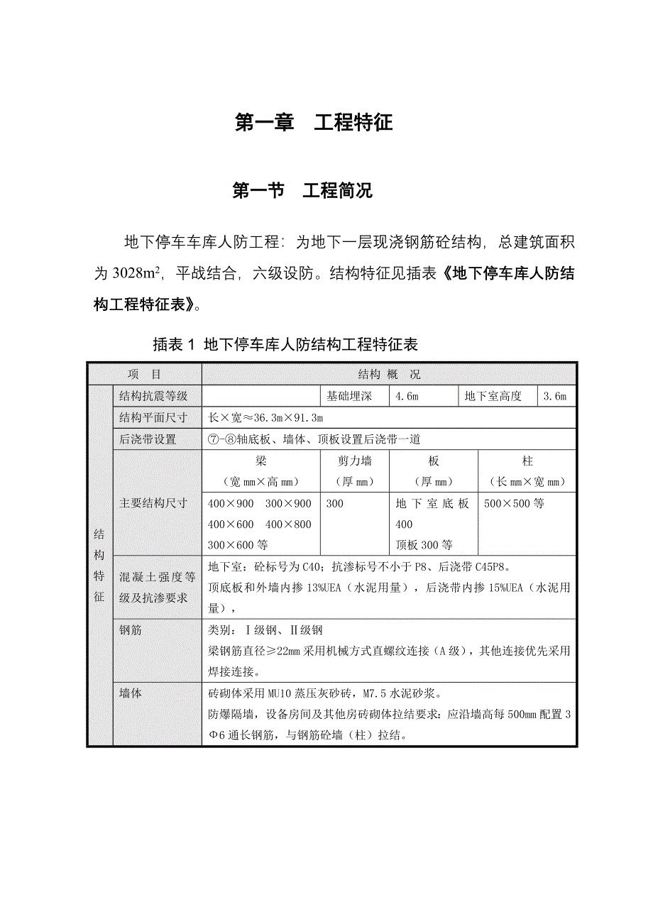 地下车库人防工程施工组织设计(附模板示意图)_第3页