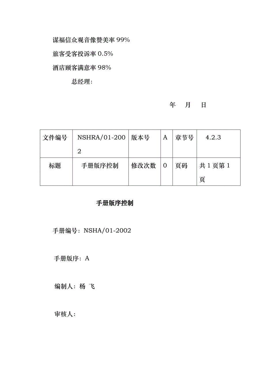 【质量手册】三亚南山观音苑质量手册_第2页