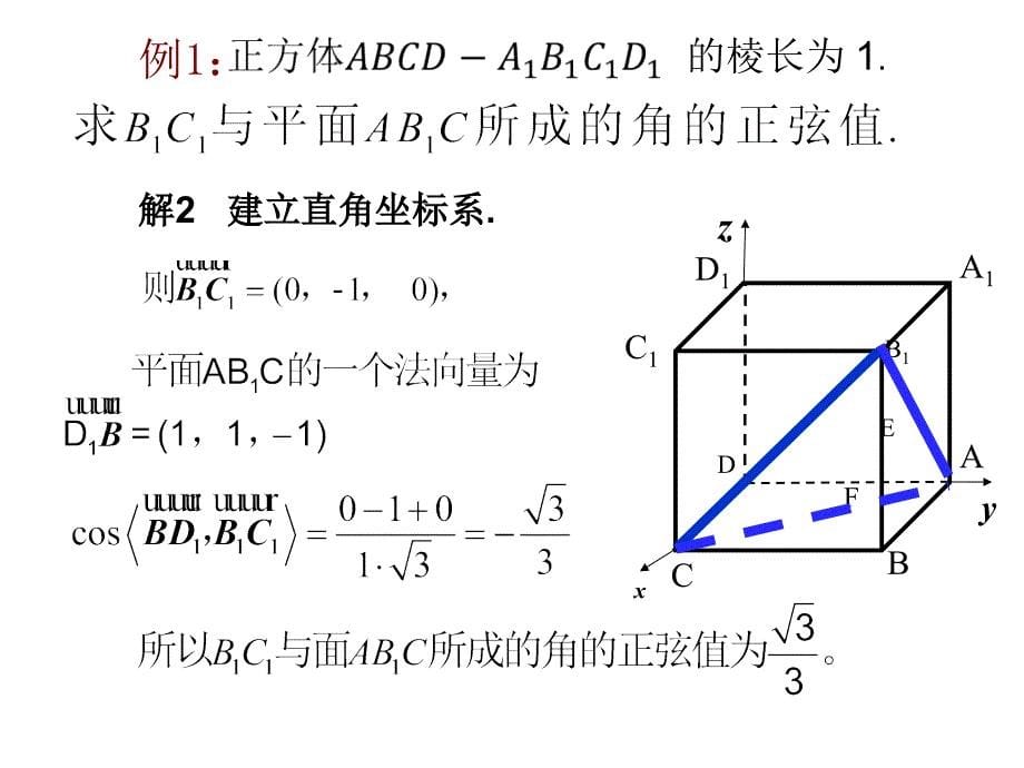 3.2.1立体几何中的向量方法二：空间角1_第5页