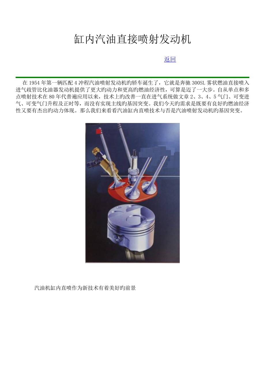 缸内汽油直接喷射发动机_第1页