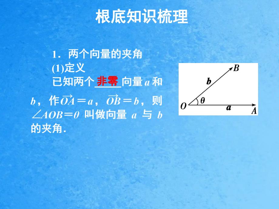 高三数学平面向量的数量积及平面向量的应用ppt课件_第2页