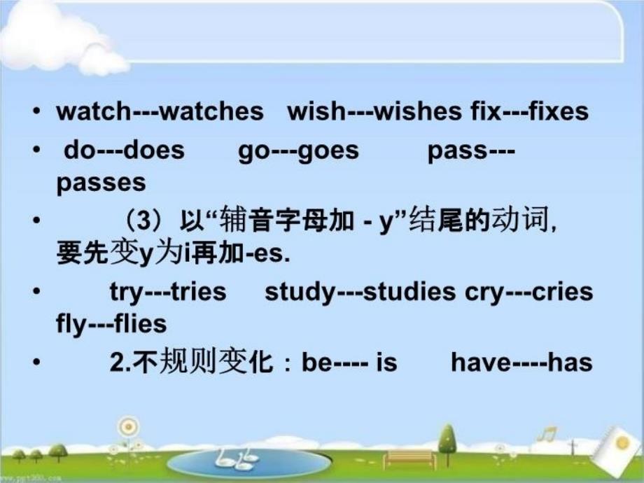 仁爱版7年级英语上册语法精讲一般现在时参考课件3_第4页