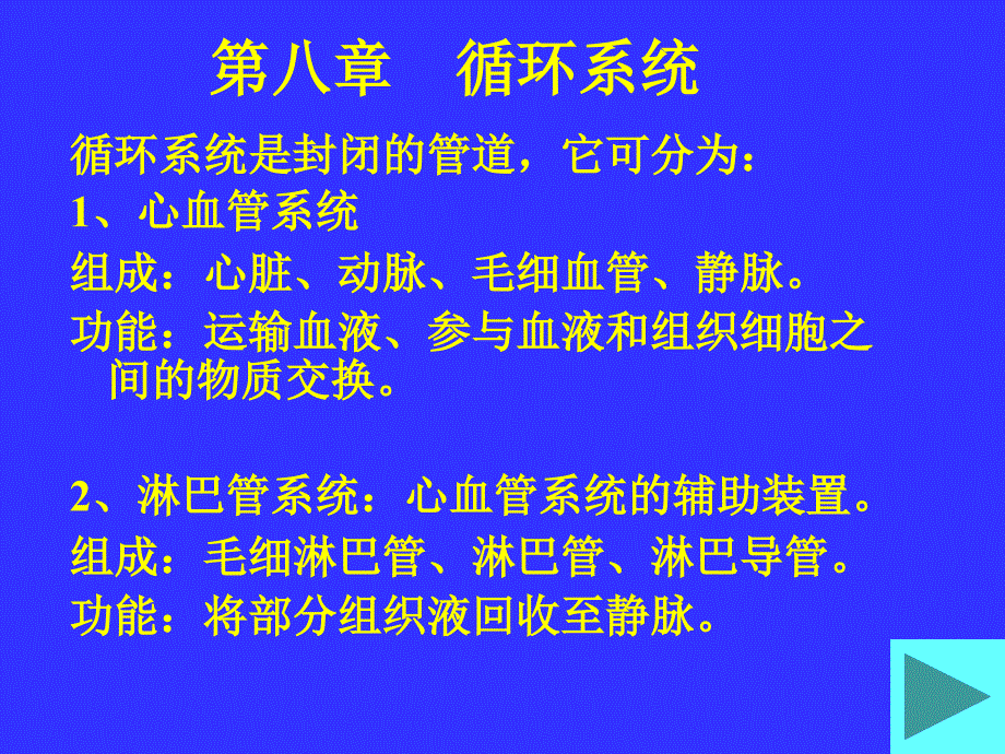 第八章循环系统_第1页