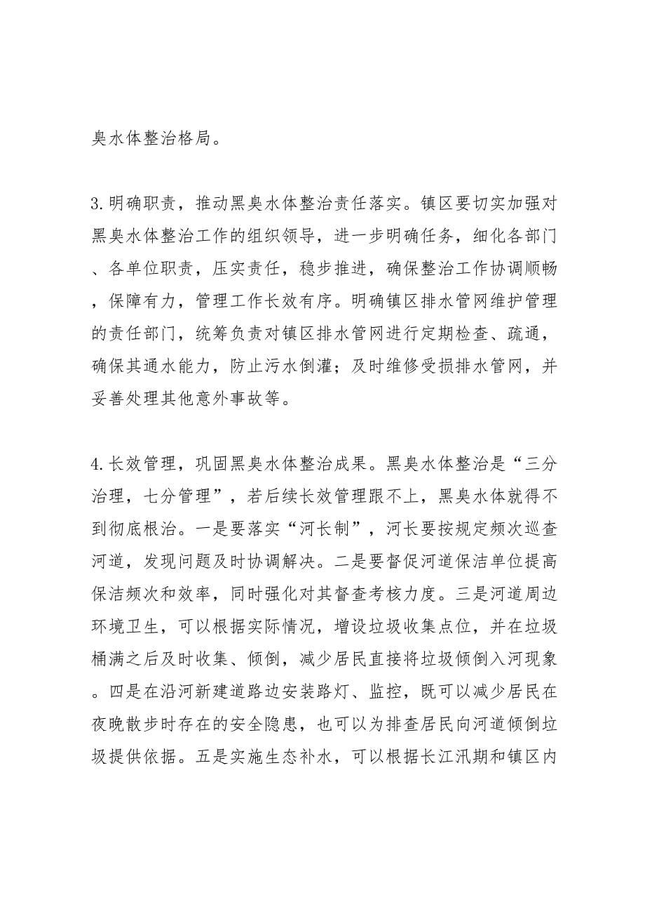 2022年关于黑臭水体整治及长效管理专题调研报告-.doc_第5页