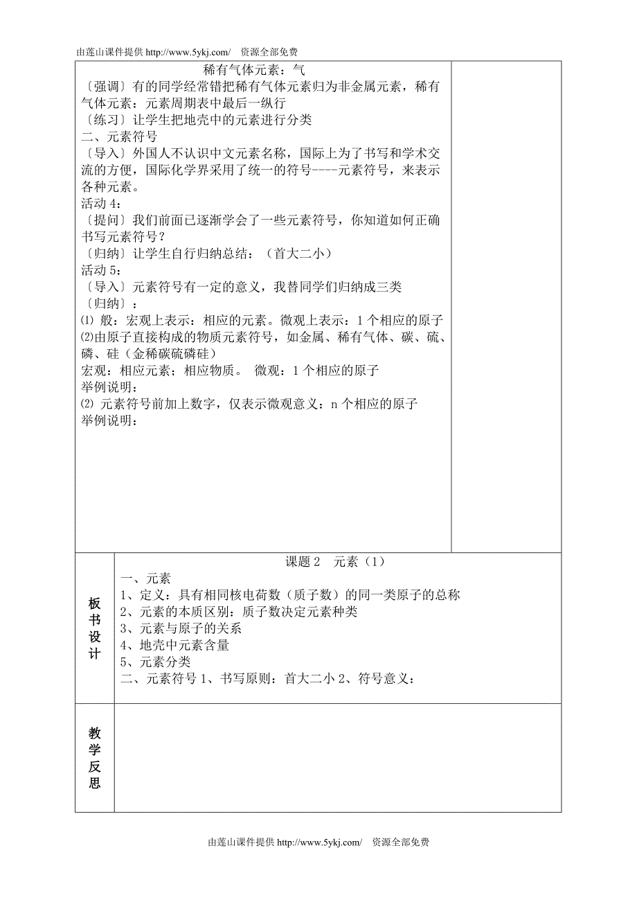 九年级化学分课时电子教案第4章_第4页