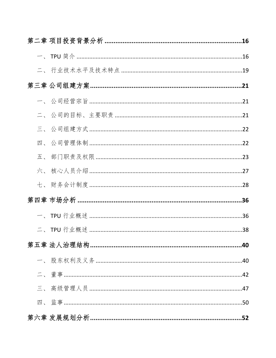 兰州关于成立TPU产品公司可行性报告_第4页