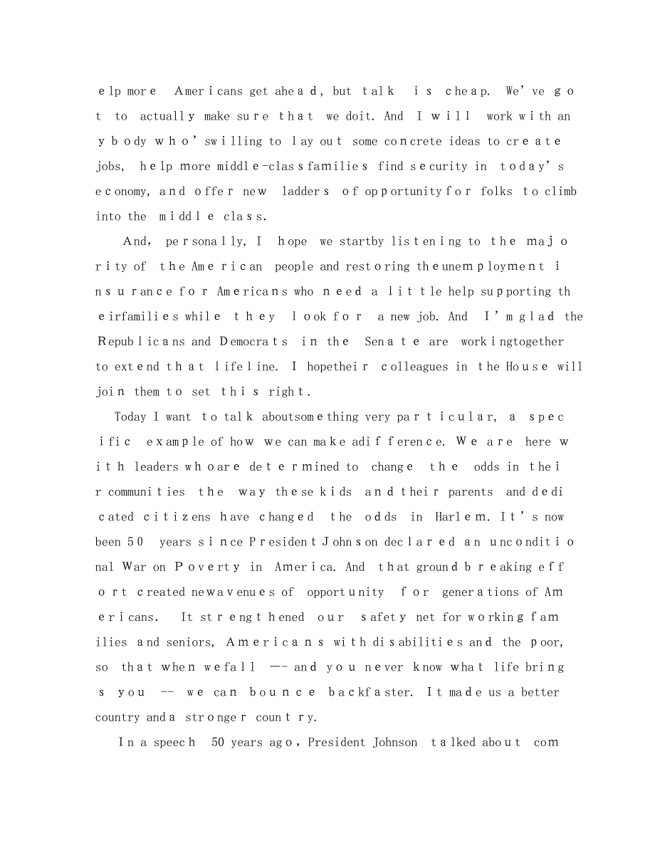 美国总统呼吁美国国会延长紧急失业保险法案英语演讲稿_第4页