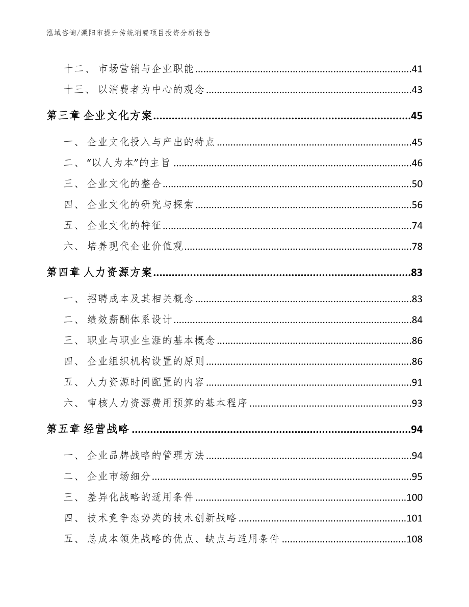 溧阳市提升传统消费项目投资分析报告（范文模板）_第2页