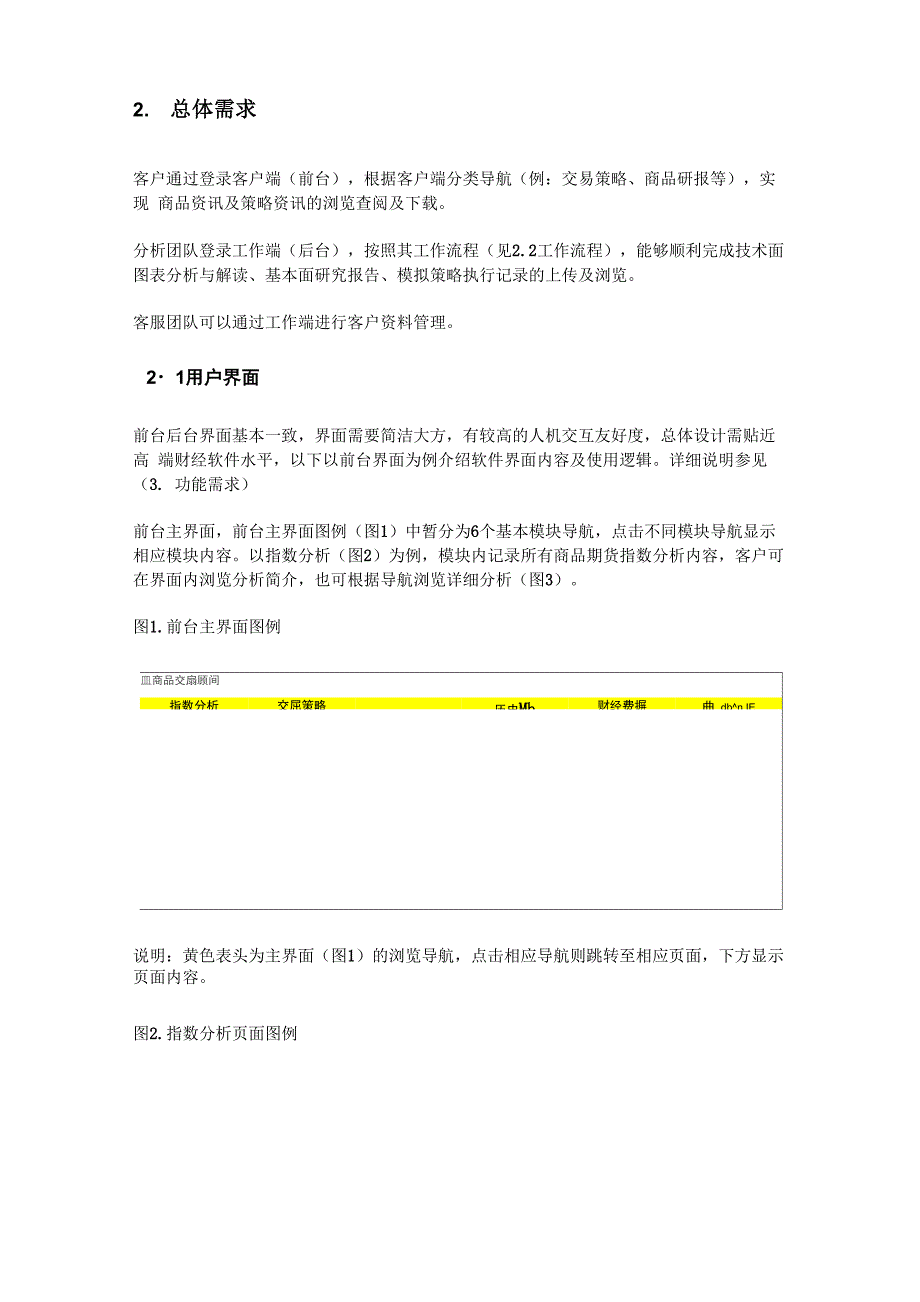 定制软件需求说明_第2页