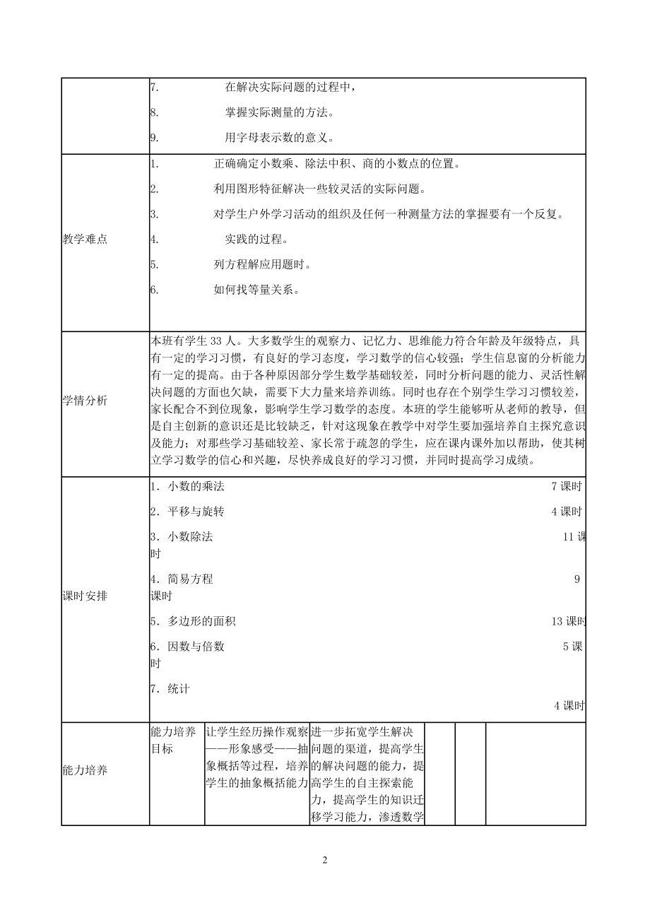 青岛版小学五年级数学上册教案[全册].doc_第2页