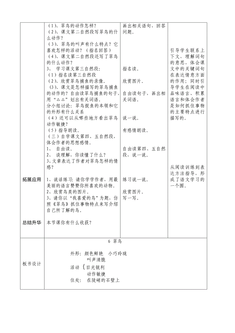 人教版三年级语文下册6翠鸟_第4页