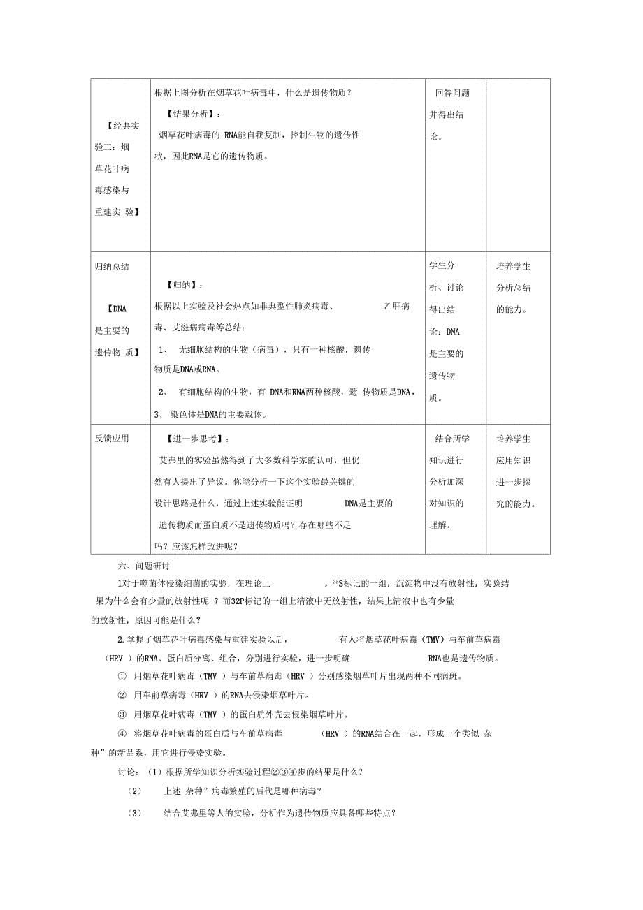 核酸是遗传物质的证据教学设计_第5页