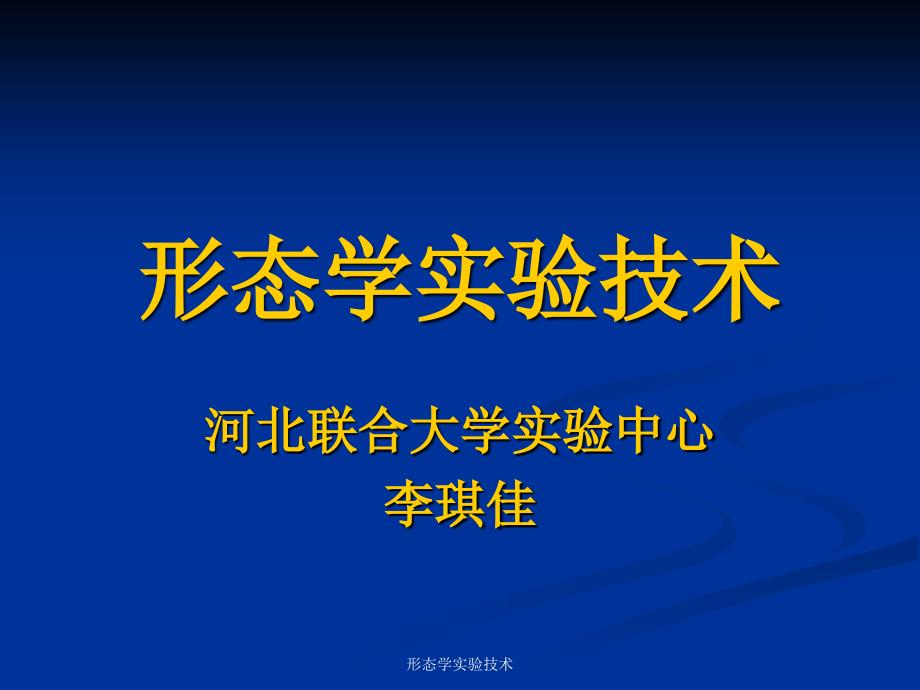 形态学实验技术课件_第1页