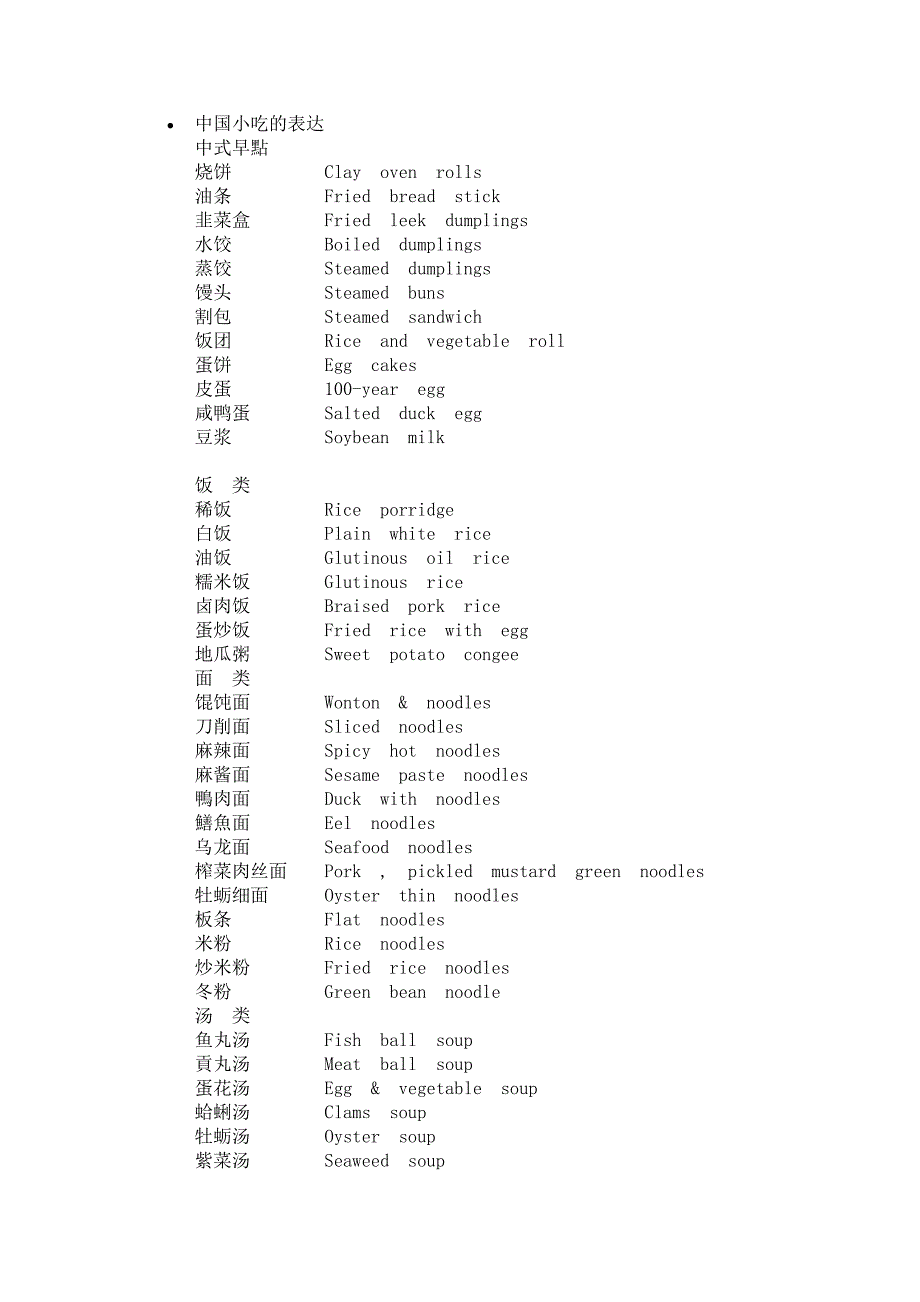 中国小吃的表达.doc_第1页