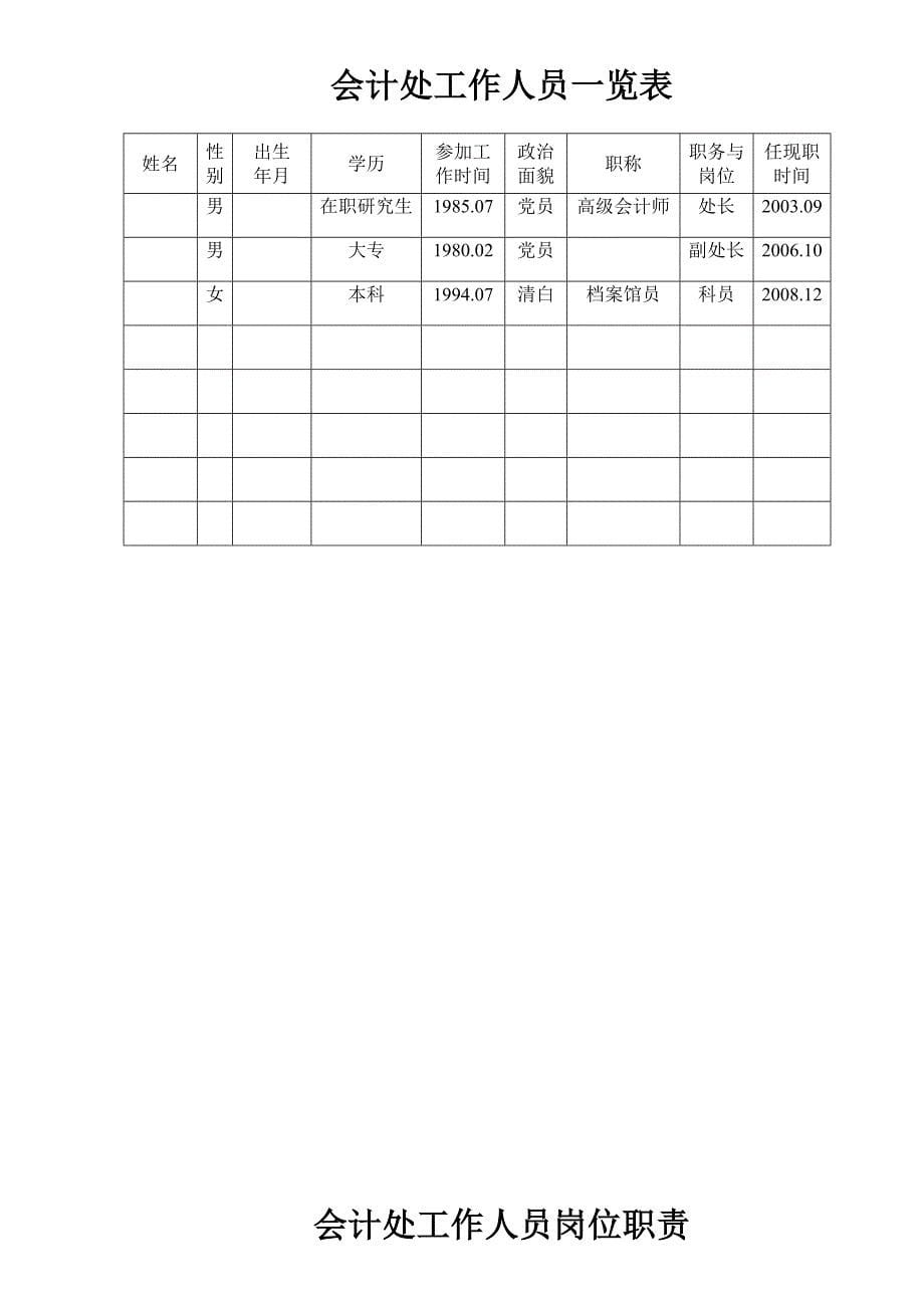 会计处 工作管理手册_第5页