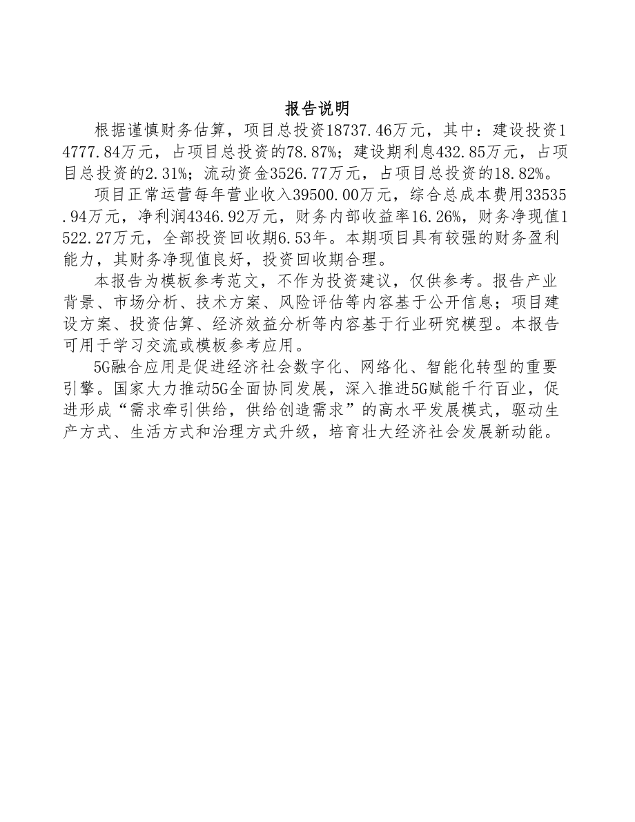 河北年产xxx套5G+工业互联网设备项目可行性研究报告(DOC 98页)_第2页