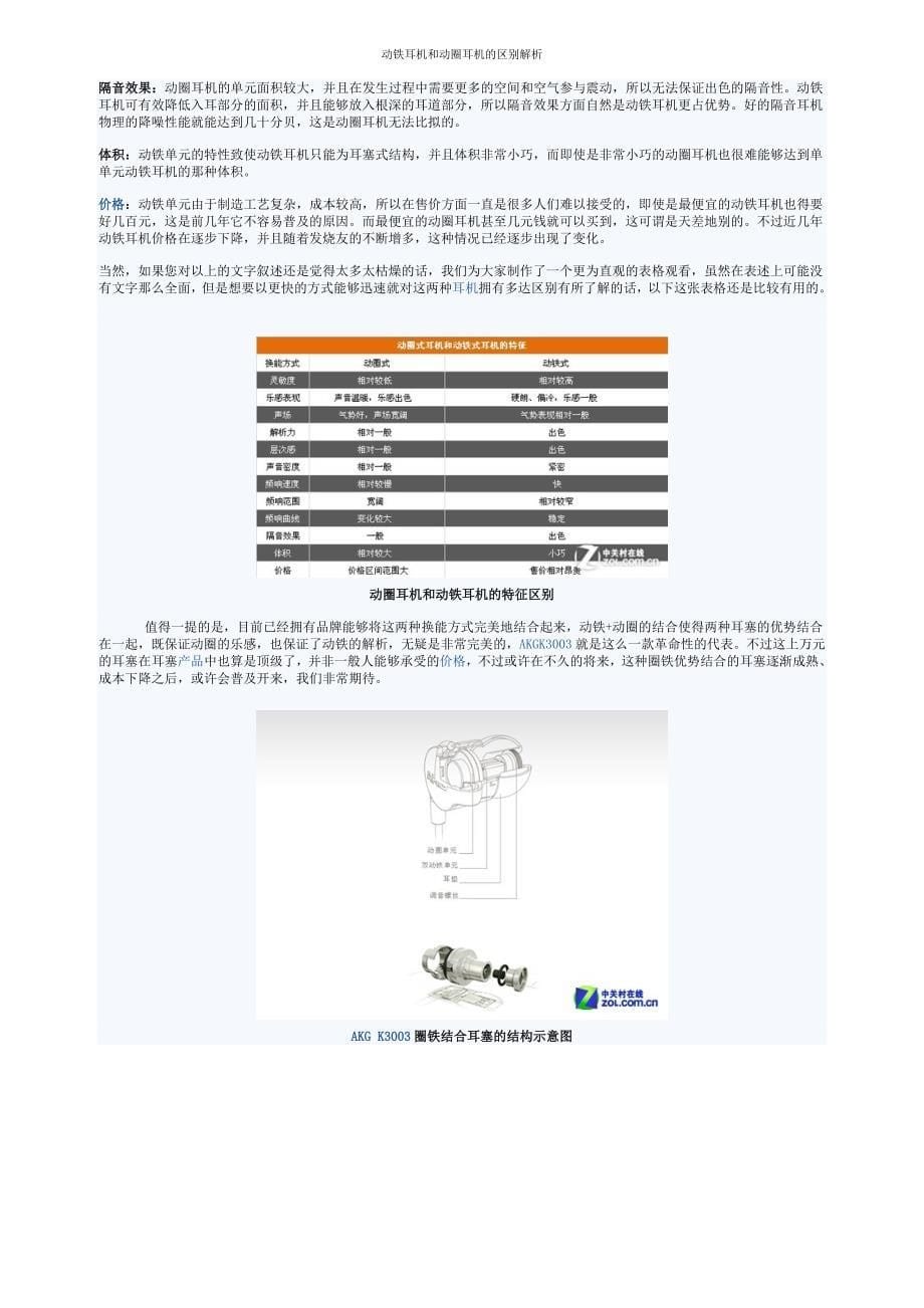 动铁耳机和动圈耳机的区别解析_第5页