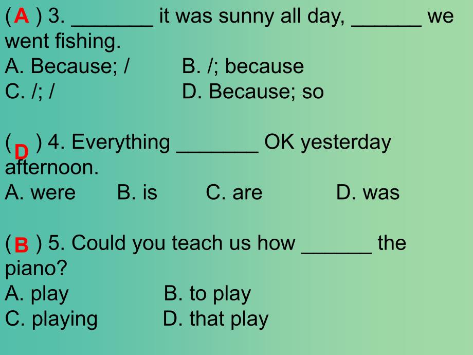 七年级英语下册 Unit 11 How was your school trip单元能力测试课件 （新版）人教新目标版.ppt_第3页