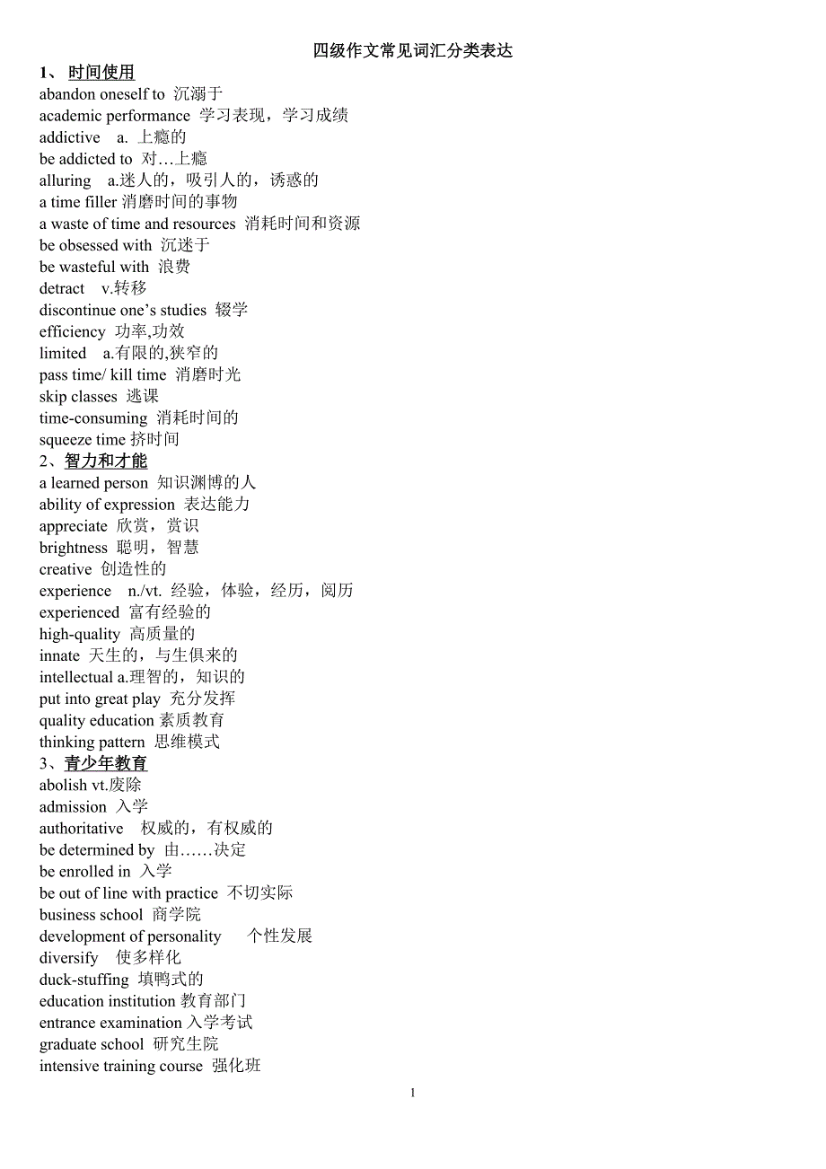 英语学习-四六级词汇总结.doc_第1页