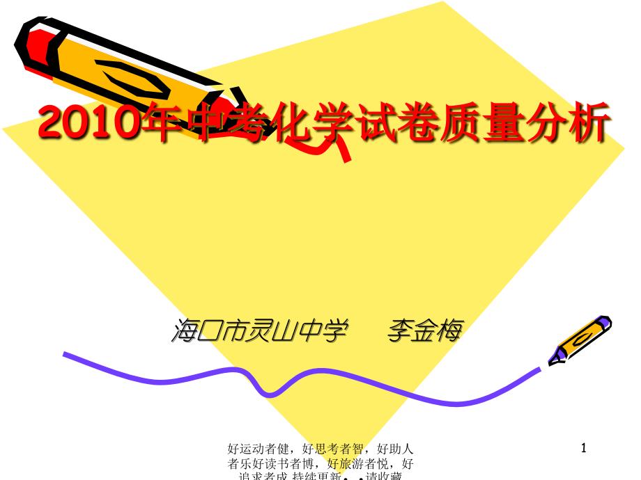 中考质量分析演示文稿 海南省教育的研究培训院 海南教研网_第1页