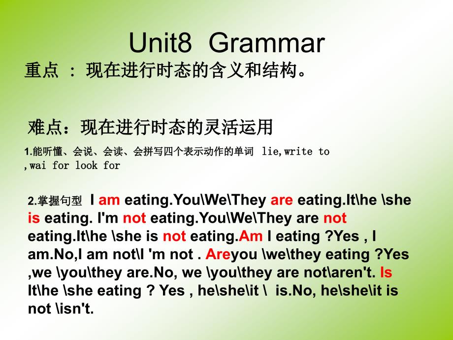 7多媒体课件年级上册Unit8Grammar_第2页