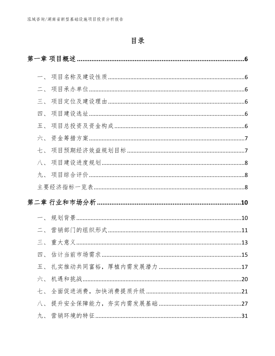 湖南省新型基础设施项目投资分析报告_模板参考_第2页