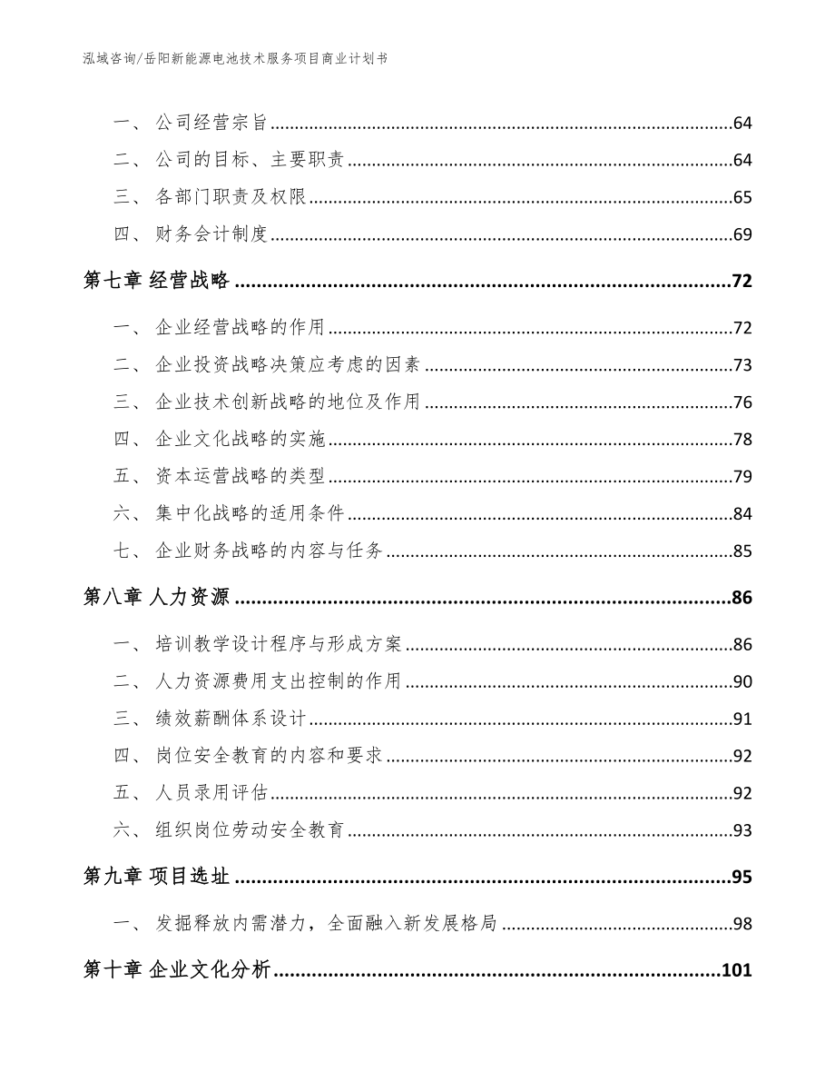 岳阳新能源电池技术服务项目商业计划书_第4页