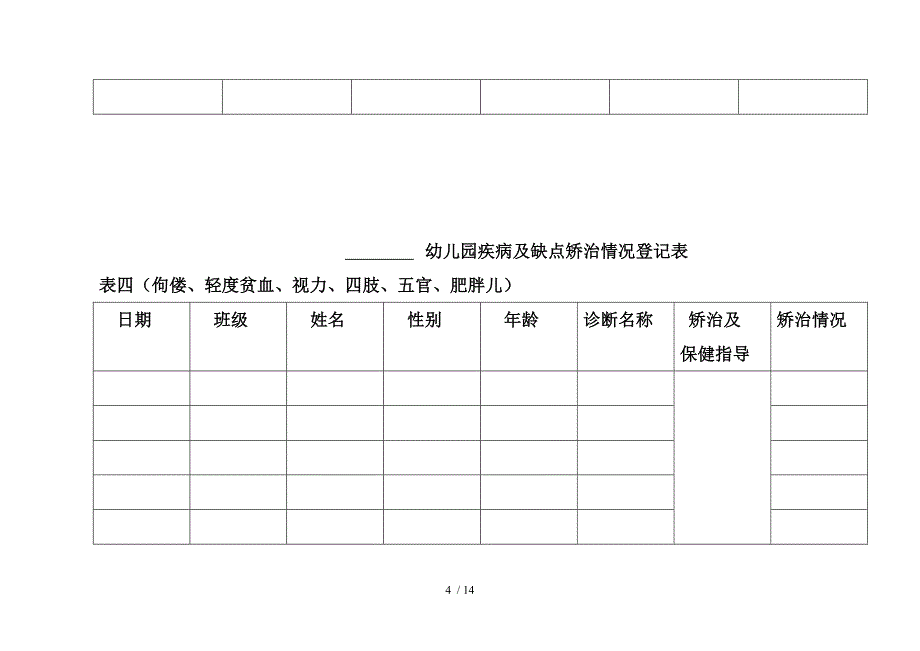 幼儿园十二种表部卡_第4页