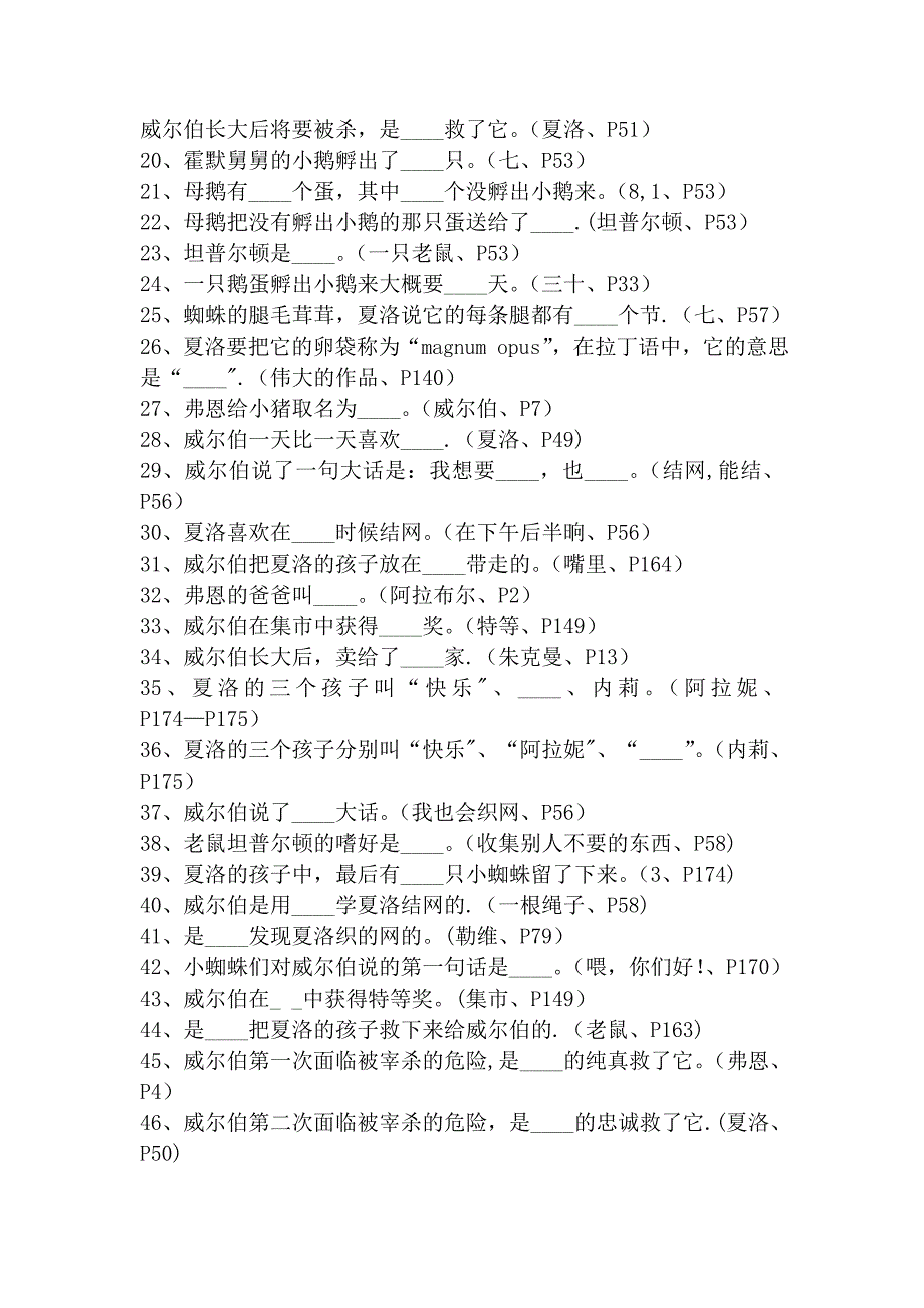 夏洛的网试题及答案32042_第4页