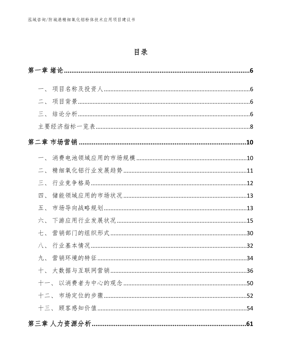 防城港精细氧化铝粉体技术应用项目建议书_第2页