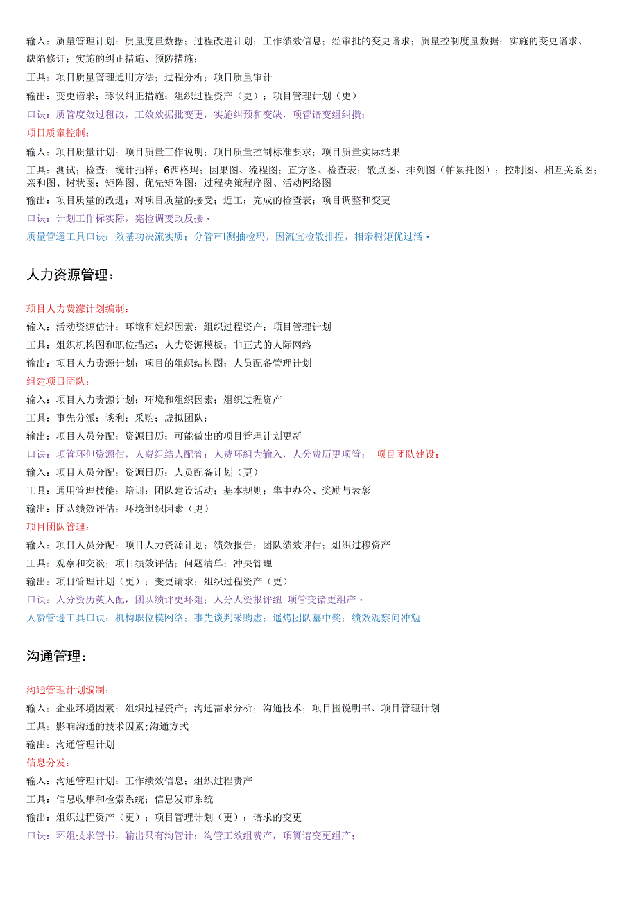 系统集成项目管理工程师九大管理输入输出_第4页