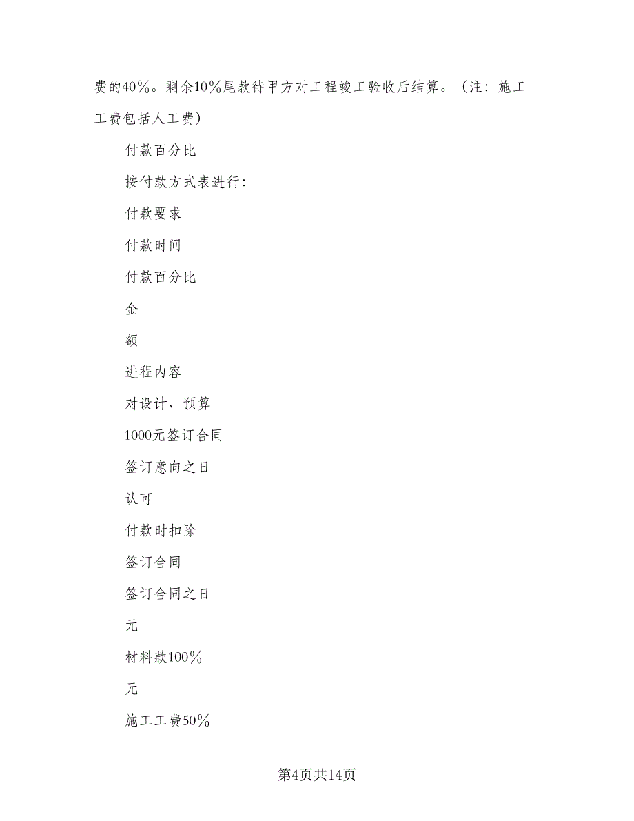 住房装修合同范文（2篇）_第4页