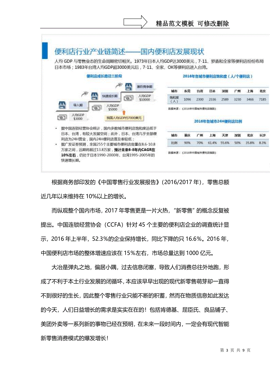 优加便利店企划书-便利店和小卖部和超市_第3页