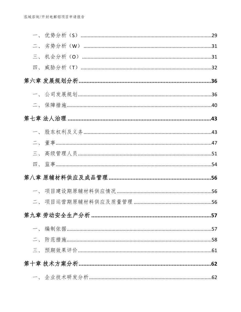 开封电解铝项目申请报告_第5页