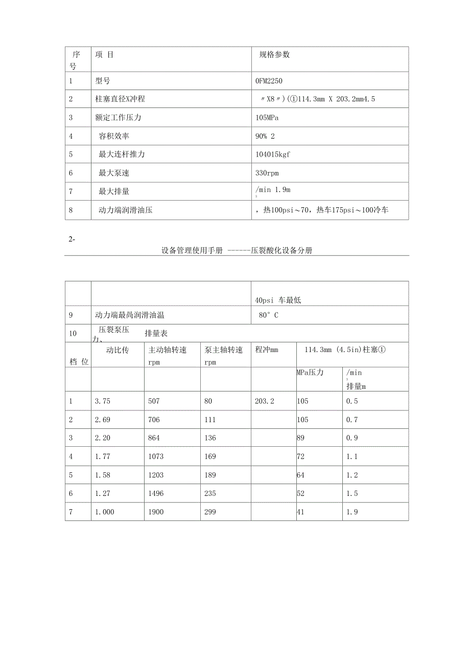 设备管理使用手册 压裂酸化设备分册_第3页