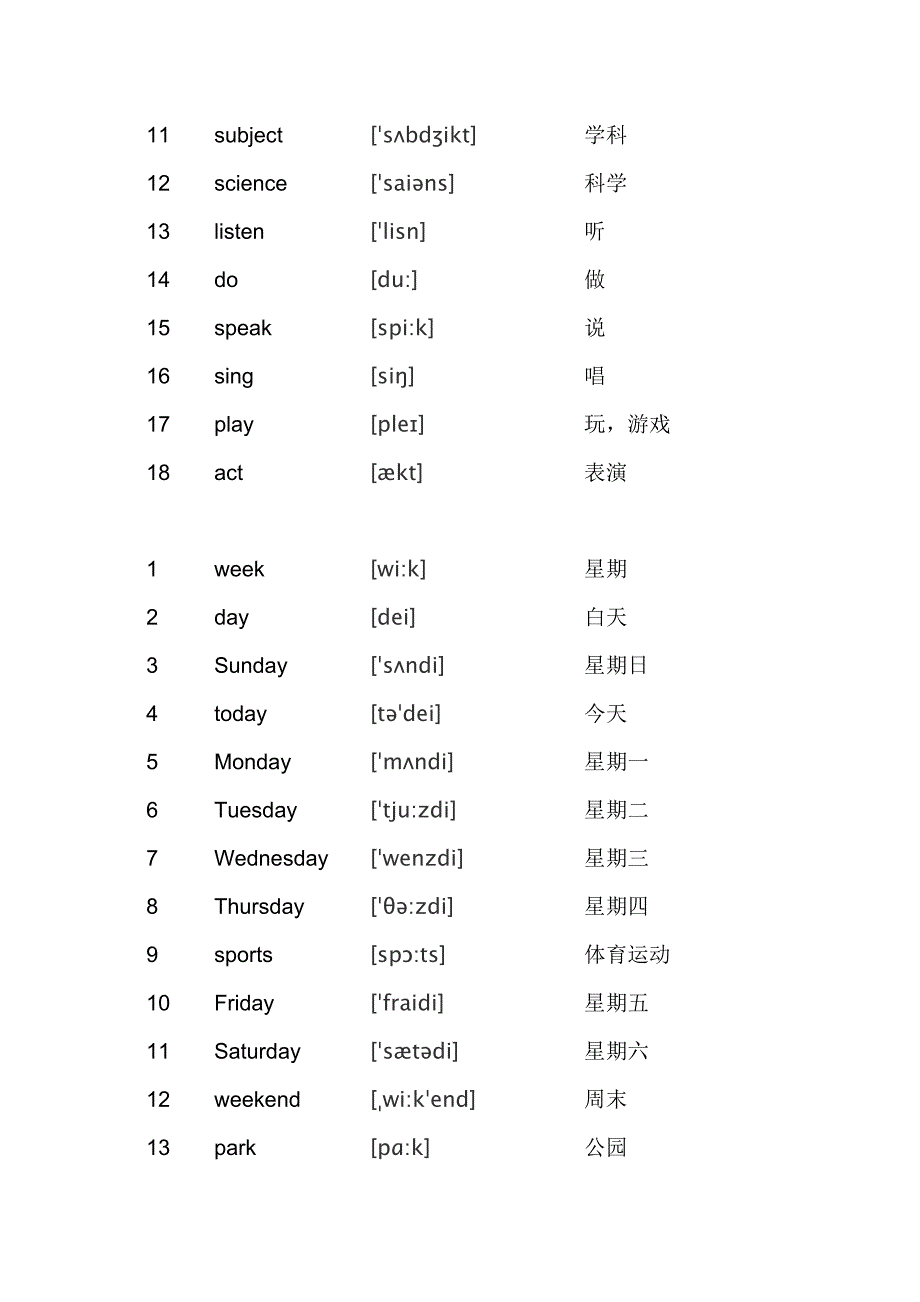 新版小学英语四年级下单词表(带音标).doc_第3页