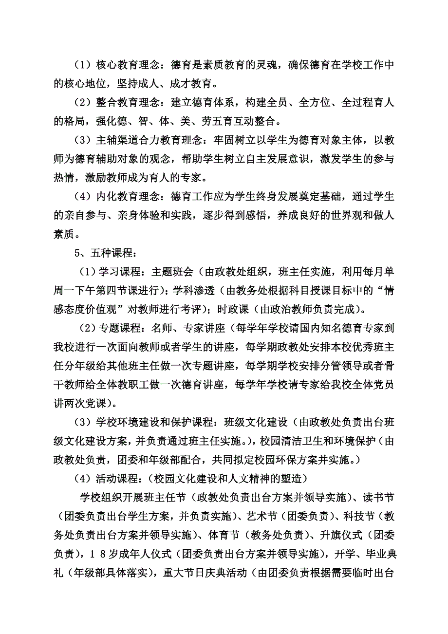 奋斗中学德育工作序列方案(定_第4页