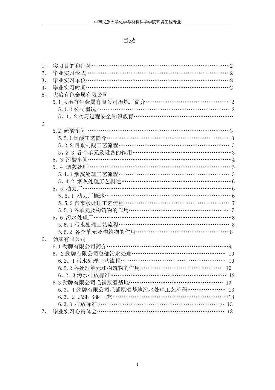 实习报告-环境工程-水处理-劲酒-大冶有色_第2页