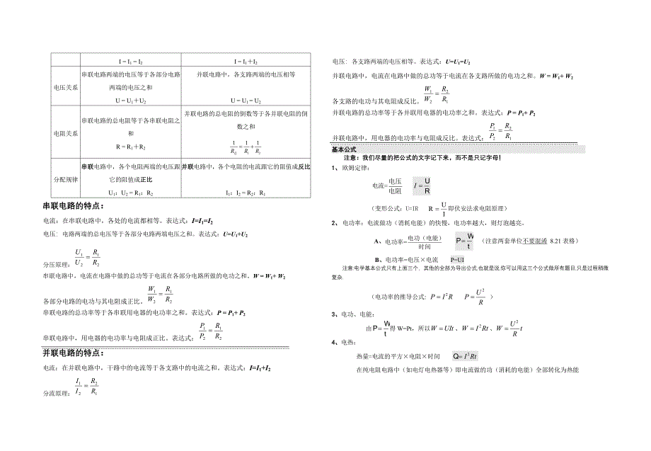 初中物理公式汇总_第3页