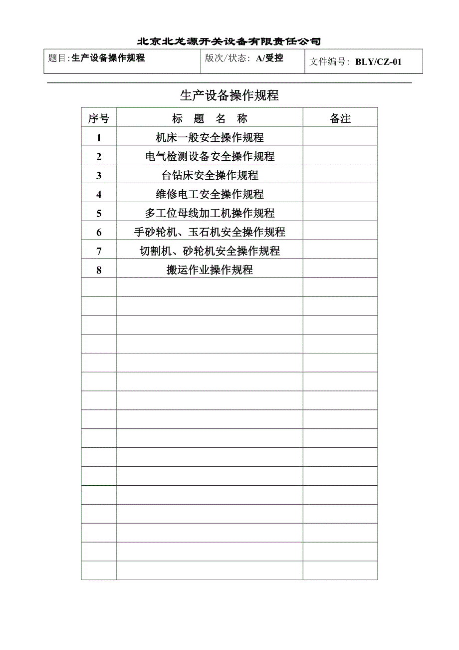 生产设备操作规程_第1页