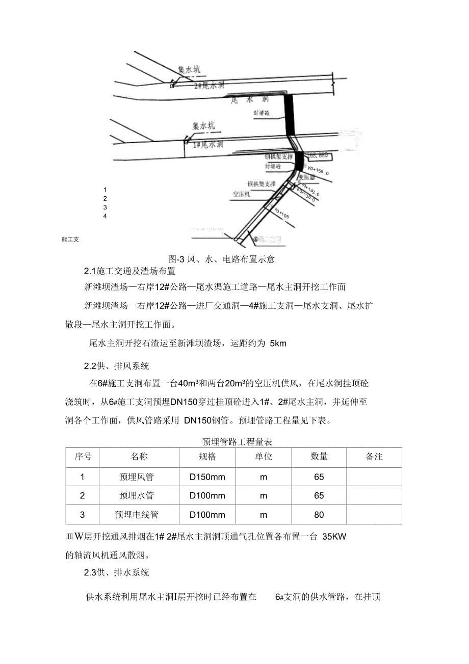 向家坝水电站变顶高尾水隧洞Ⅲ、Ⅳ层开挖与支护施工要求措施_第5页