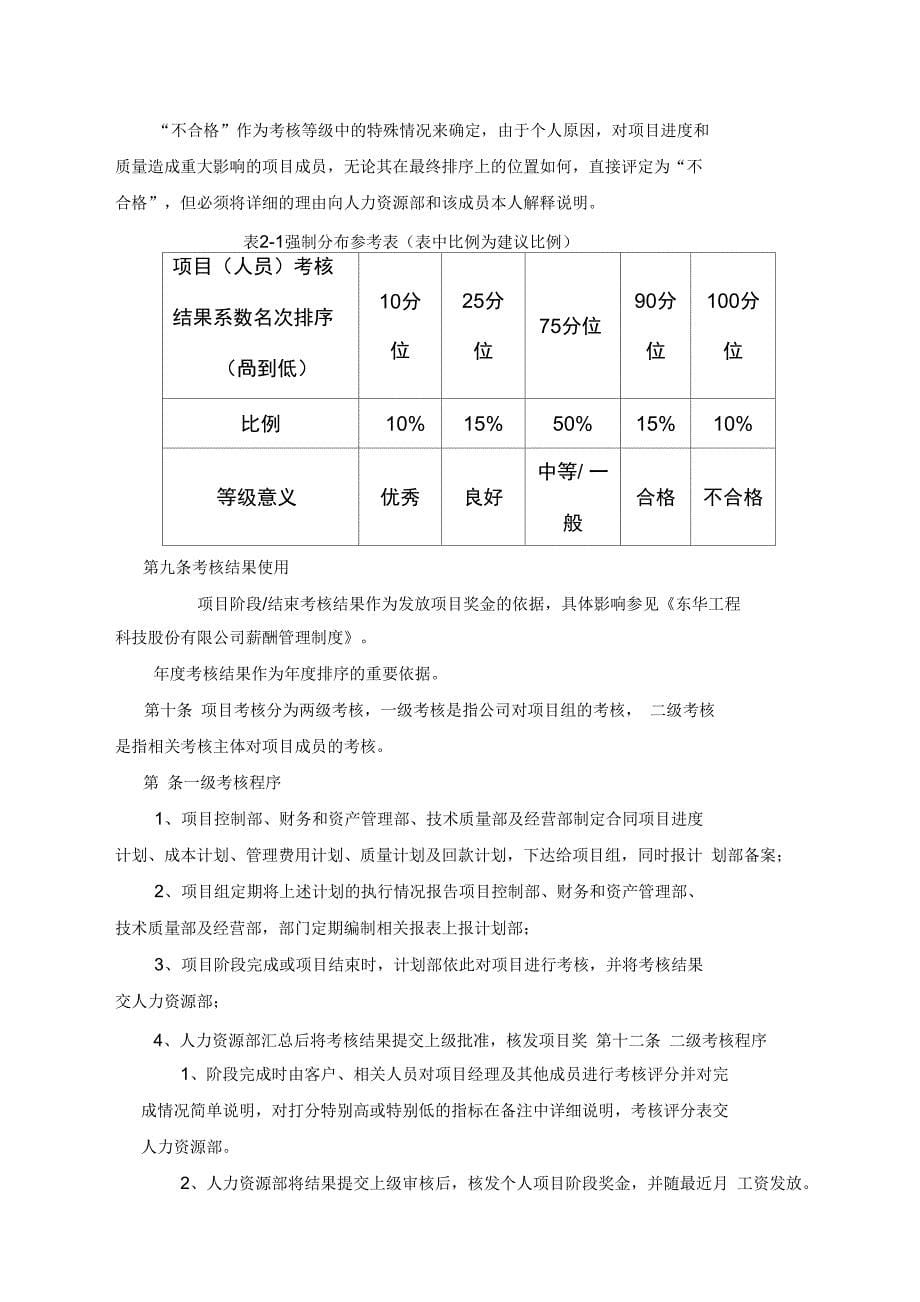 东华工程东华项目考核管理制度终稿_第5页