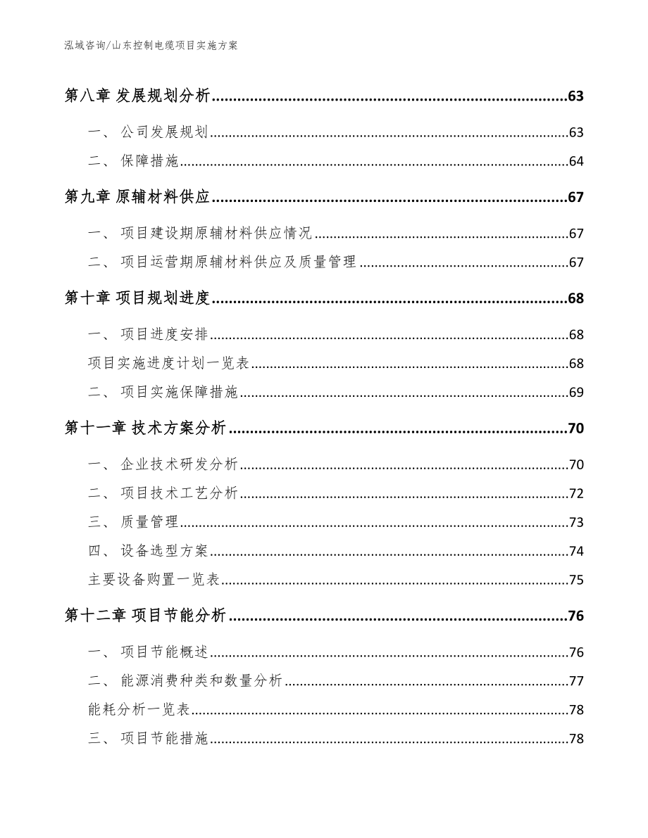 山东控制电缆项目实施方案【范文参考】_第3页