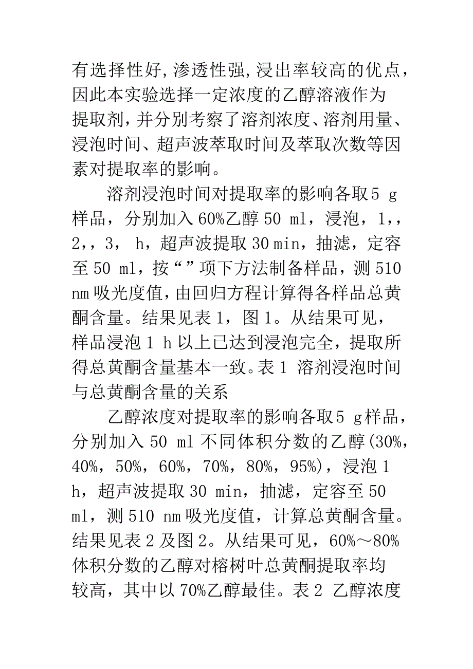 榕树叶总黄酮超声提取工艺条件的研究.docx_第5页