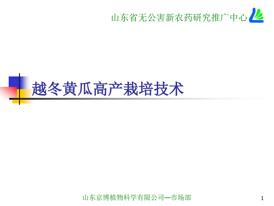 隋新越冬黄瓜高产栽培技术_第1页