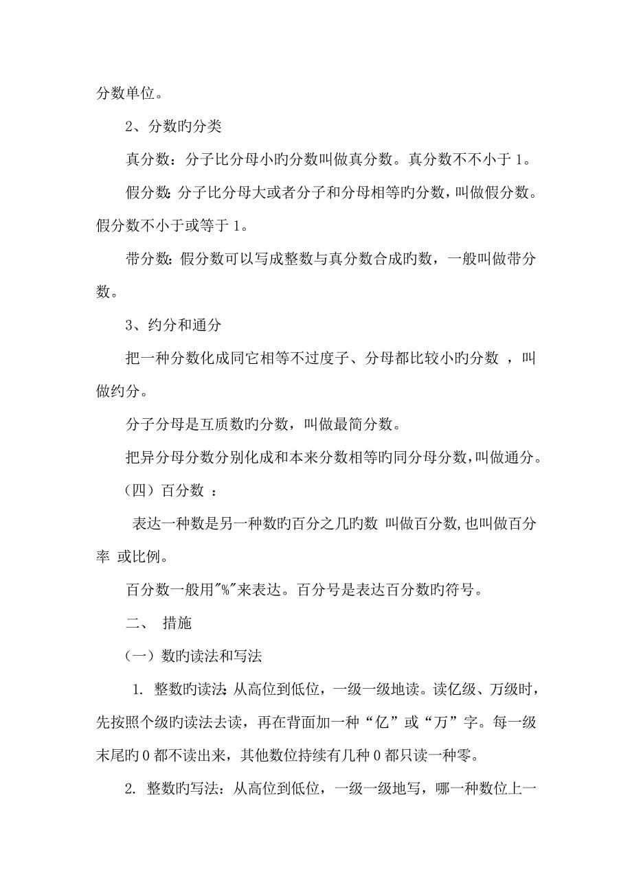 2023年苏教版小学六年级总复习知识点整理_第5页