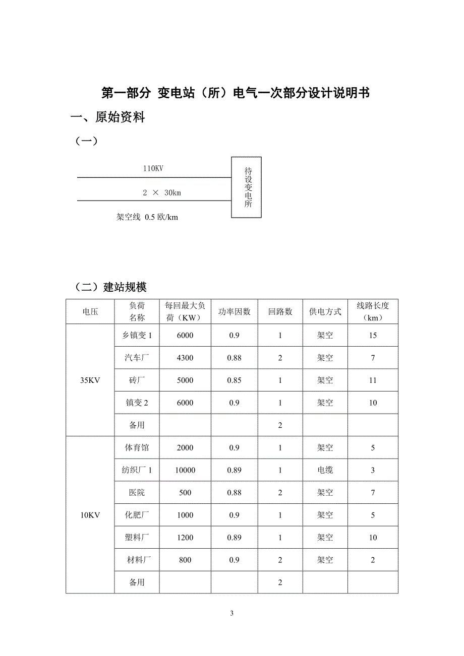 发电厂电气部分课程设计-110KV变电站(所)电气一次部分设计.doc_第3页