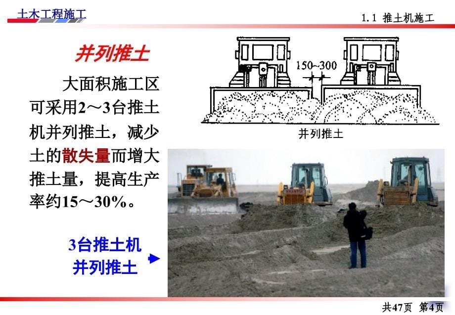 土木工程施工讲义邵阳学院房屋建筑方向杨宗耀第3讲土方工程机械化施工及填土压实_第5页